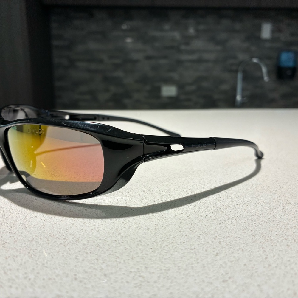 Bolle Black Sunglasses with Multicolor Lenses - Picture 8 of 14